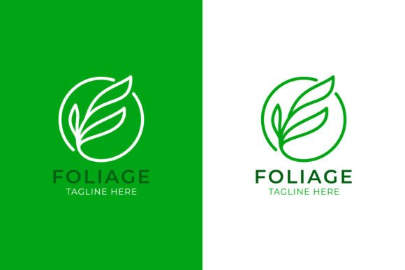 Abstract Linear Leaf Letter F Logo: A Modern Approach to Brand Identity