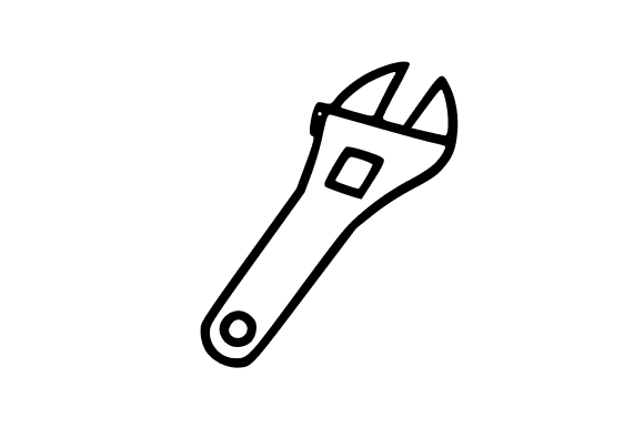 Adjustable Wrench Line Art: A Versatile Tool for Creative Workflows