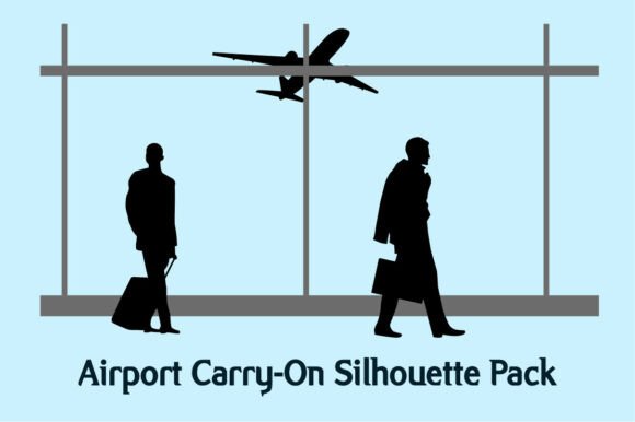 Airport Carry-on Silhouette Pack: A Practical Resource for Travel-Related Visuals