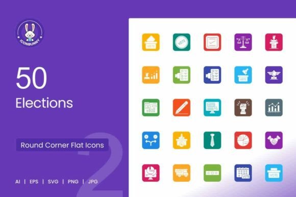 Elections Round Corner Flat Icons: A Practical Guide for Designers and Marketers