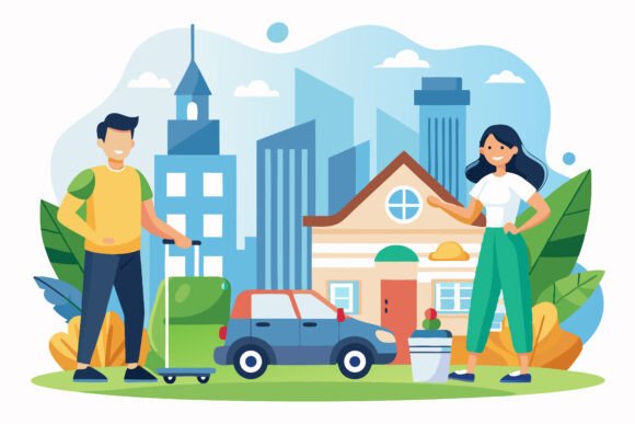 Equipment Rental Vector: A Modern Design for Rental Services