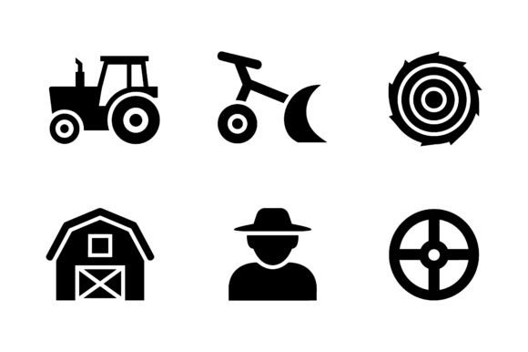 Farming Agriculture Icon Set EPS: A Strategic Tool for Rural and Agricultural Communication