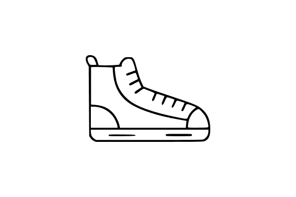 Ice Skate Line Art Clip Art: A Versatile Design Asset
