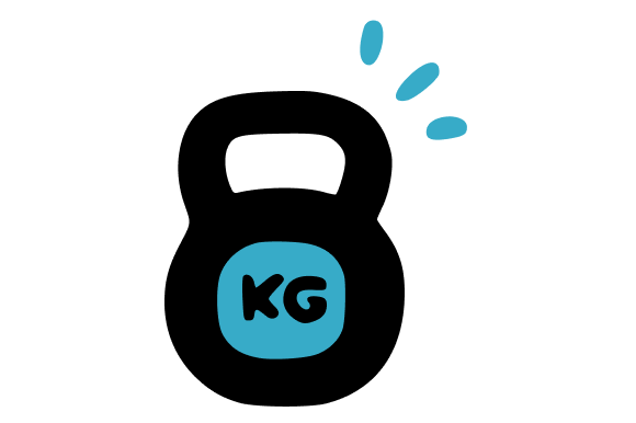 Kettlebell Weight Training Clip Art