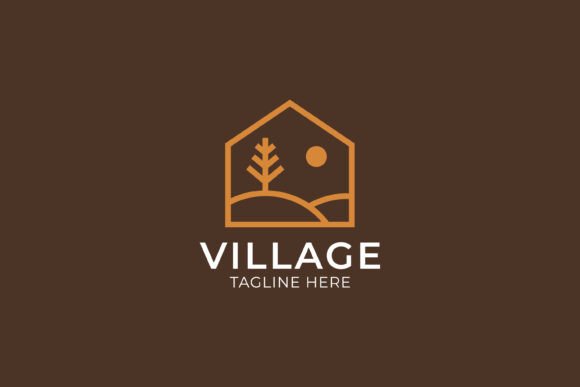 Logo House Village Nature Cottage Nature: A Versatile Design for Modern Creatives
