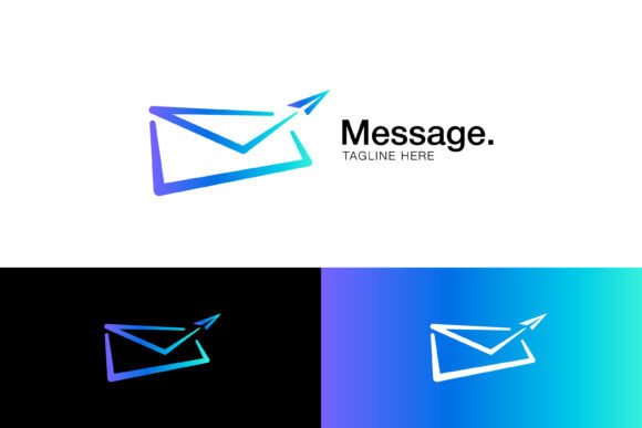 Message Logo Icon Envelope Paper Plane