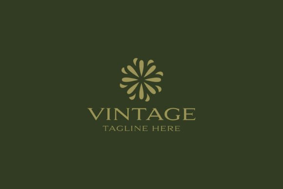 Revitalize Your Corporate Image with the Abstract Geometric Bloom Floral Logo