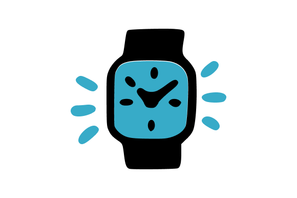 Smartwatch Fitness Tracker Clip Art